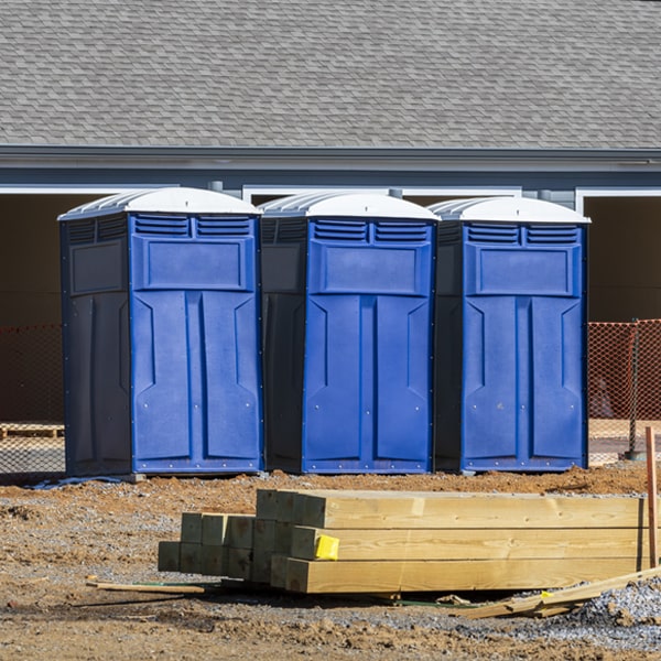 is there a specific order in which to place multiple porta potties in Grant Missouri